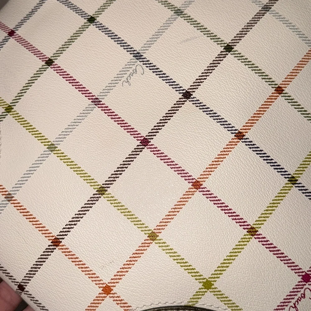 COACH Peyton purse Tattersall File Crossbody - Picture 5 of 10